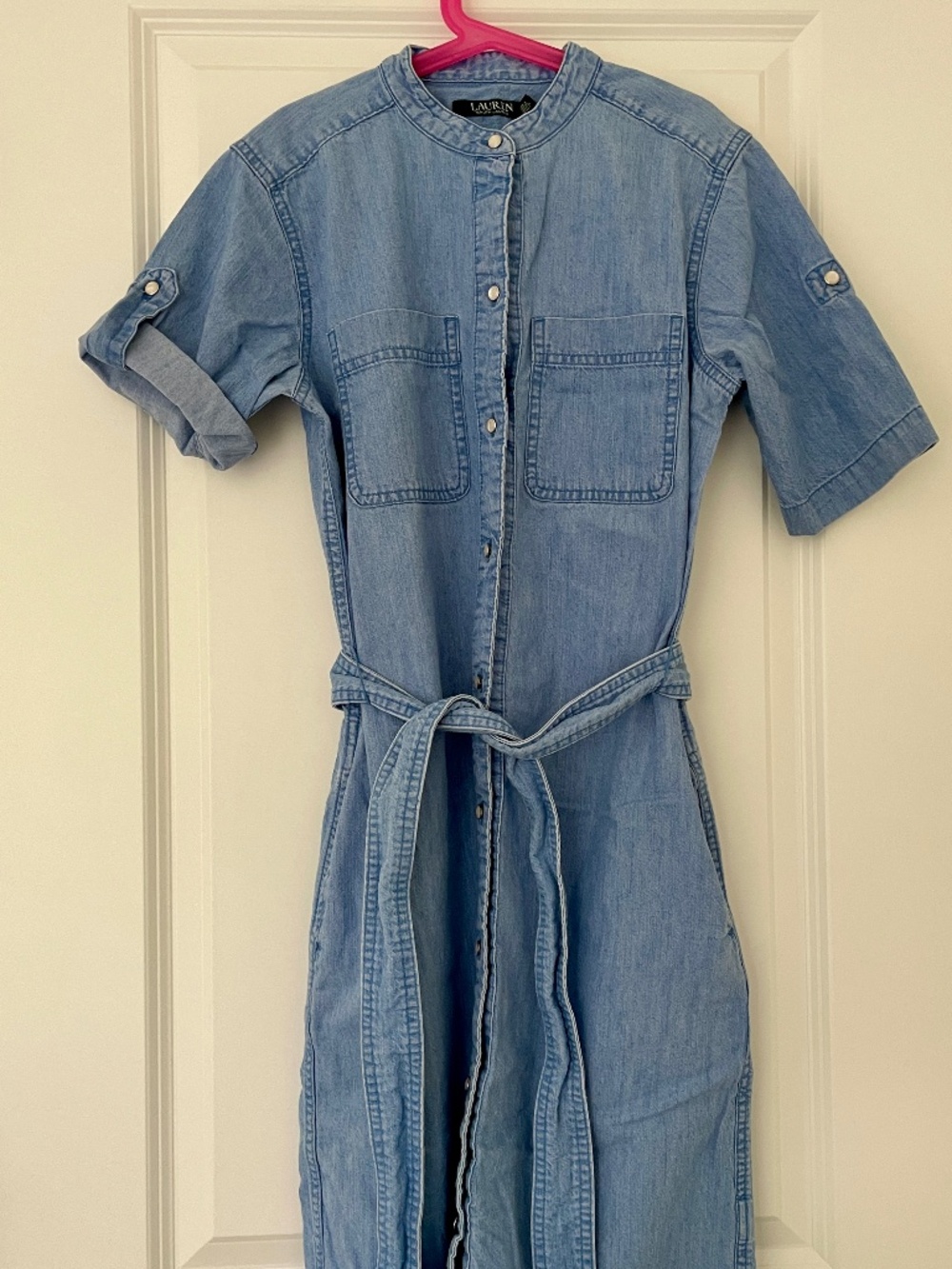 Lauren Ralph Lauren Denim Chambray Shirtdress Size 0 (Fits like XS)